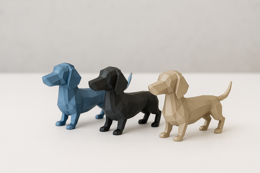 Dackel Figur - Geschenk für Dackelliebhaber Vintage Hundeskulptur – Wohnzimmer & Garten Dekoration