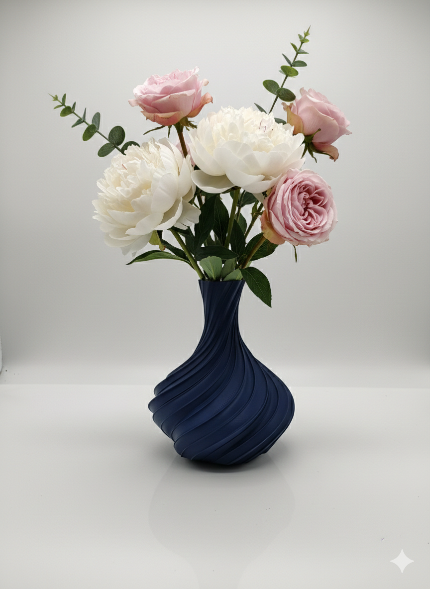 3D gedruckte Vase modern | Design Vase minimalistisch | Deko Vase für Wohnzimmer & Tisch | Geschenkidee Wohndeko