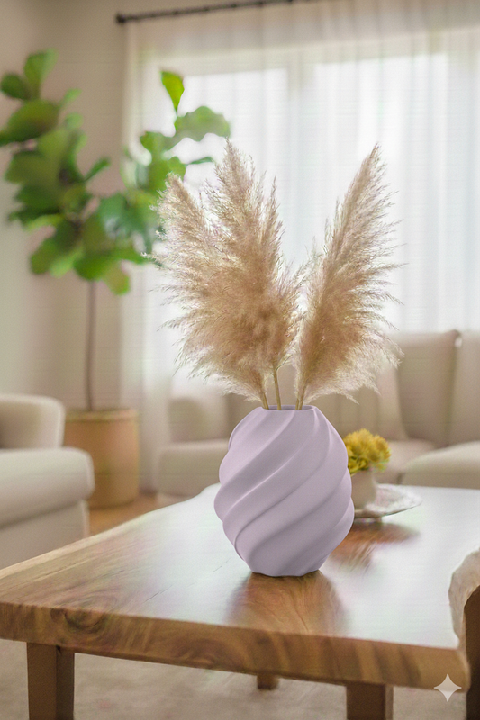 Minimalistische Vase | Boho 3D Druck Vase für Wohnzimmer | Deko Vase Geschenk